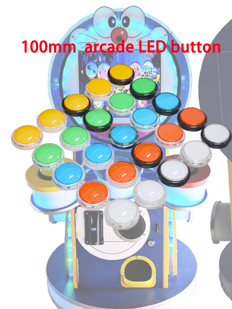 12V Arcade LED Button 100mm Pl - Arcade Game Jackpot recension och pris